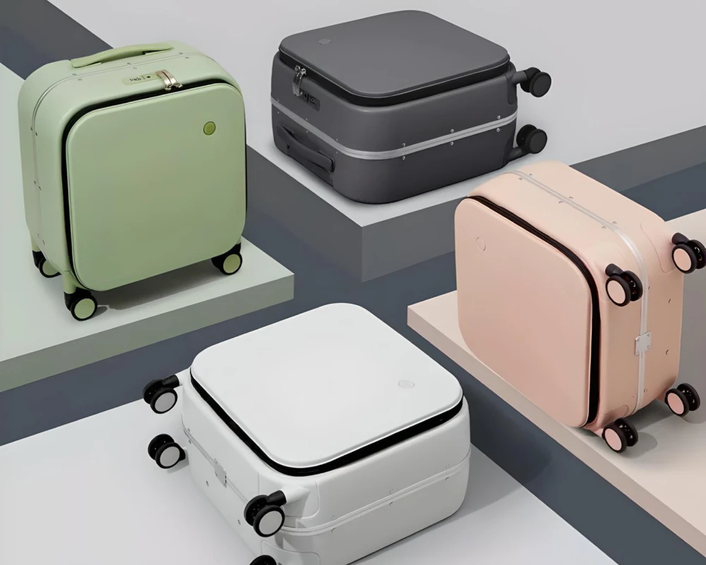 mini suitcase on wheels