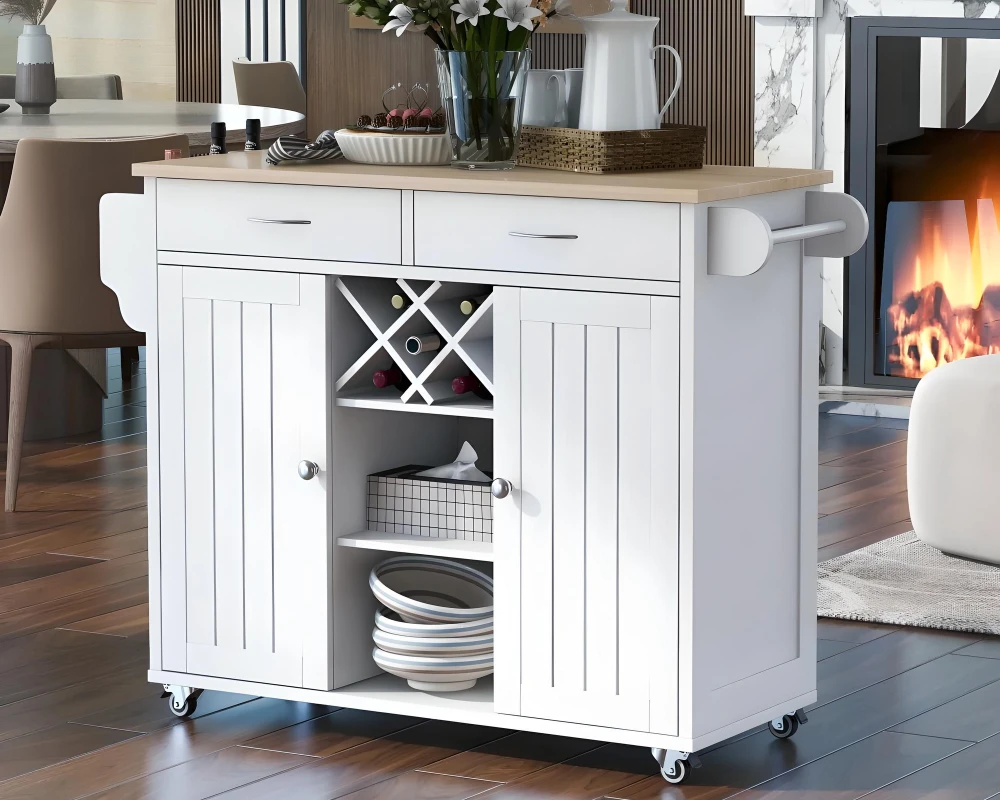 small kitchen movable island